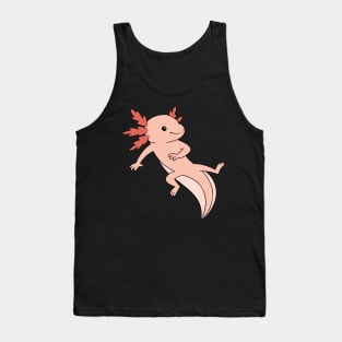 Cute Axolotl Swimming Around Tank Top